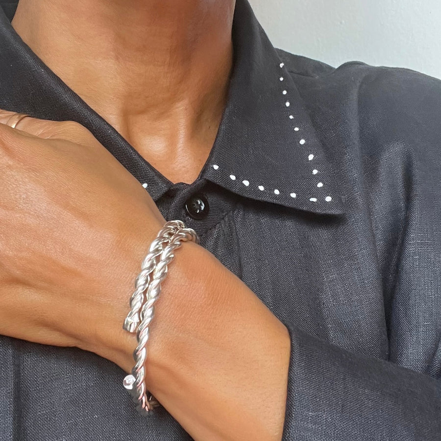 Twisted Torc Bangle