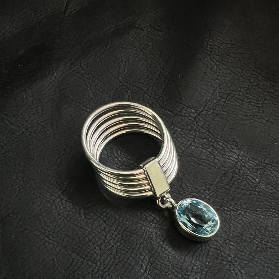 Luminari rings Blue Topaz