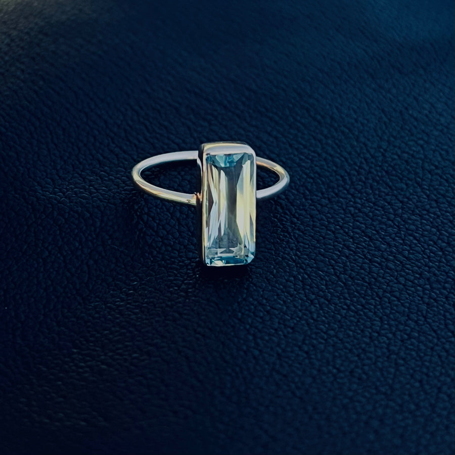 No ordinary love blue topaz rectangle step cut