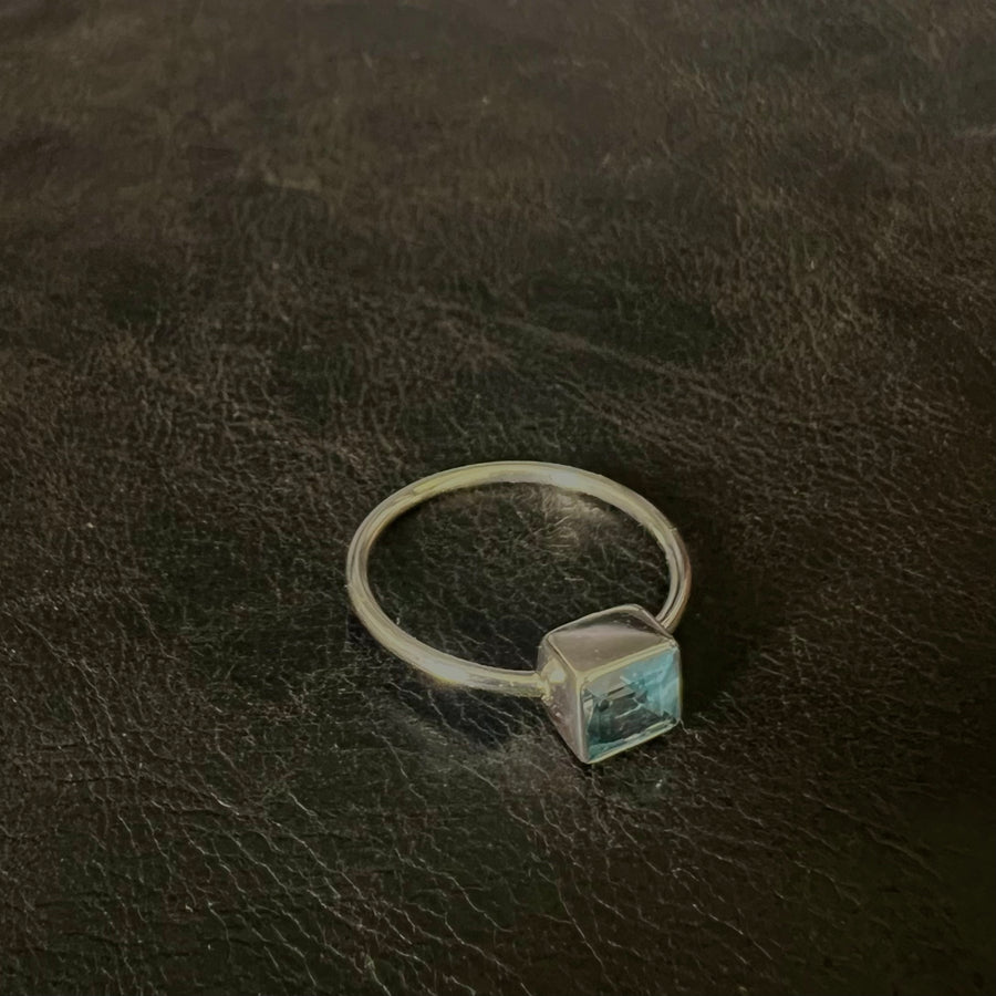 No ordinary love blue topaz square cut