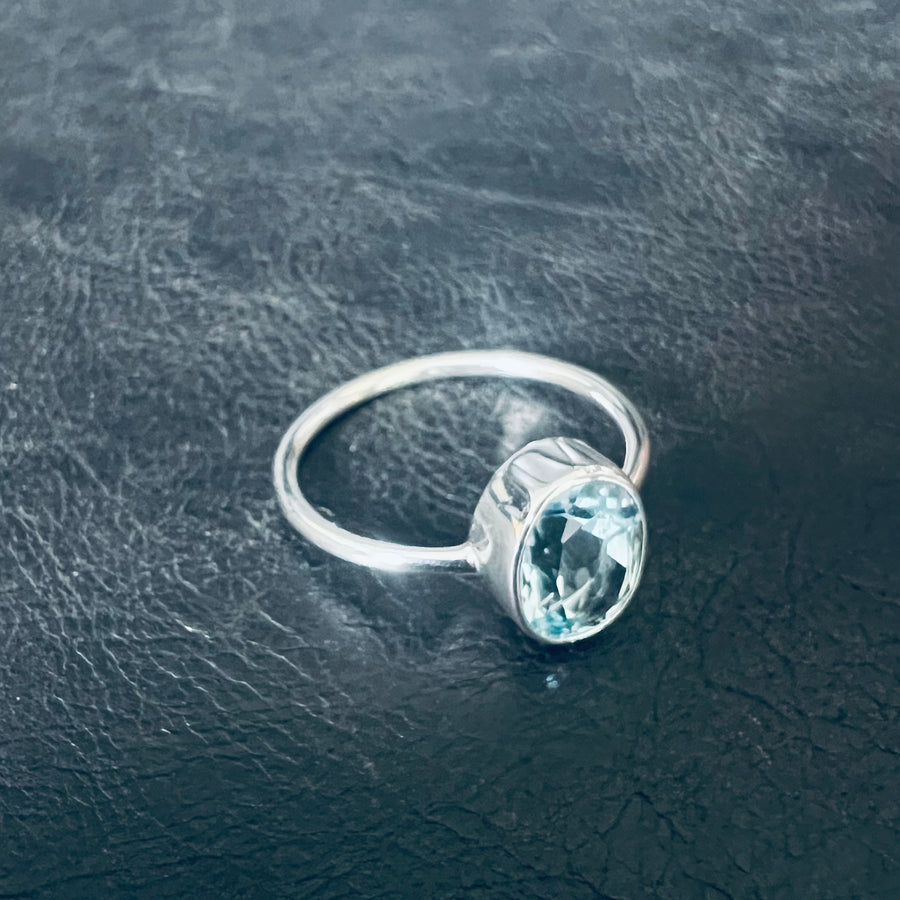 No ordinary love blue topaz oval brilliant cut
