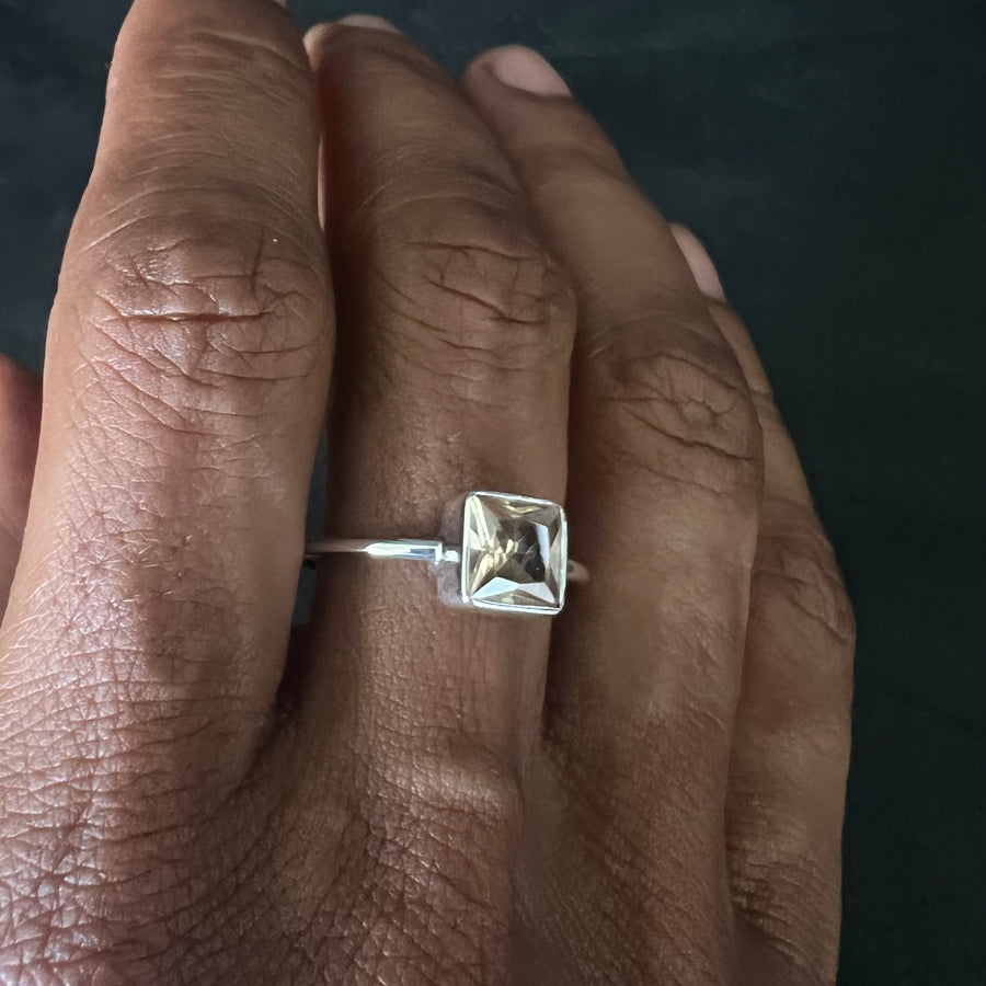 No ordinary love yellow ametrine princess cut