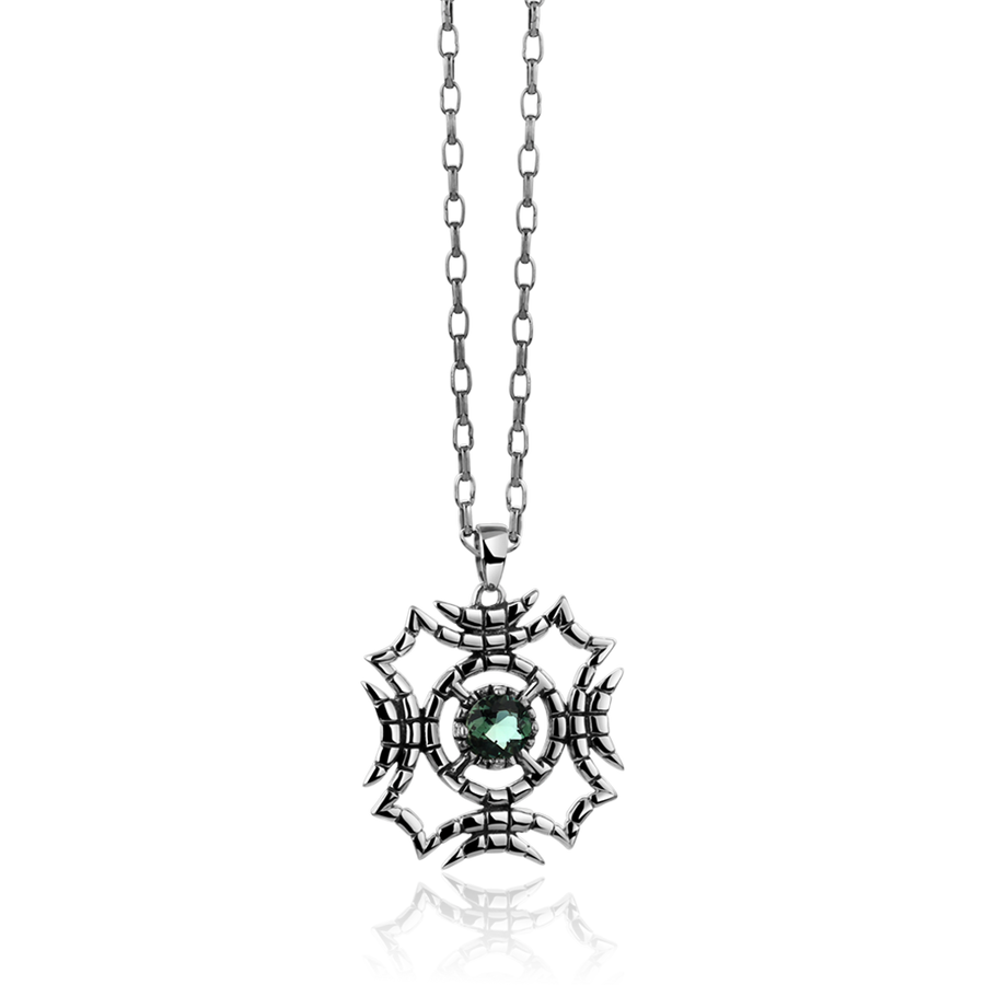 Witness necklace green quartz